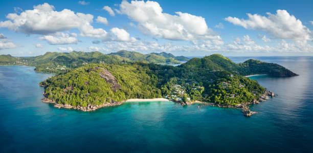 istock Seychelles Petite Anse Panorama Anse La Liberte Mahe Island 1355008914