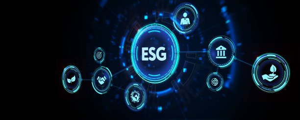 istock ESG Environmental Social Governance concept. Technology, Internet and network concept. 3d illustration 1355023609