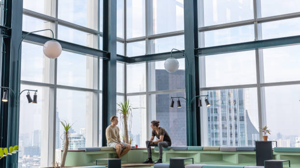 istock Green business at high building 1355024788