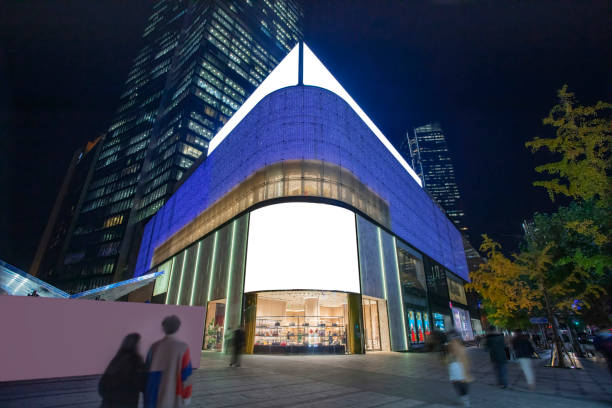 istock Looking up at the modern building in Shanghai, China 1355024948