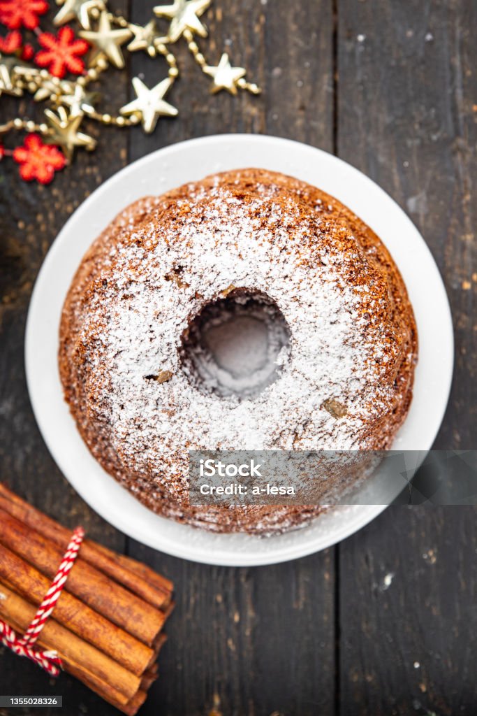 sweet cake christmas treat chocolate taste new year baking delicacies meal snack on the table copy space food background rustic. top view sweet cake christmas treat chocolate taste new year baking delicacies meal snack on the table Backgrounds Stock Photo