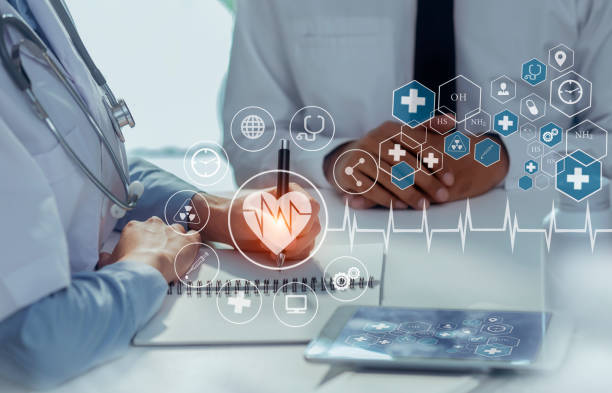 istock Medical technology futuristic concept. 1355029650