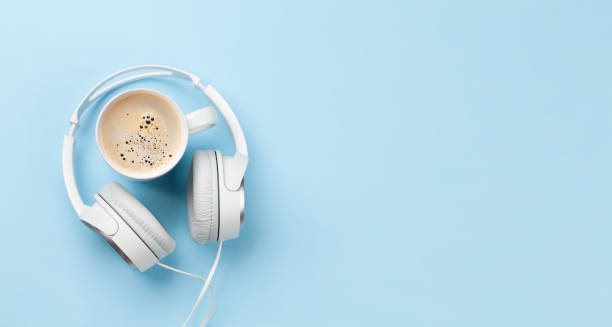 istock Headphones and coffee cup 1355031083