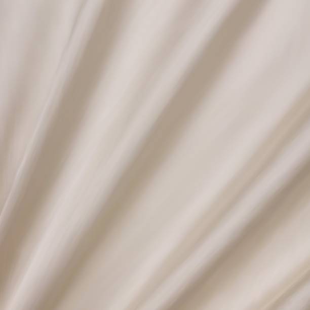 istock Milky white silk fabric. illustration of white milk satin or silk fabric. silk textile. Wavy fabric. Decor element for design. eps 10 1355031822