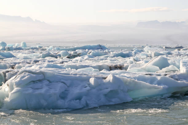 istock Icebergs float on Jokulsarlon glacier lagoon - Iceland (south) 1355039153