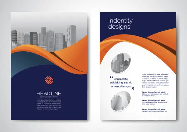 Vector illustration of Vector Brochure Flyer design Layout template