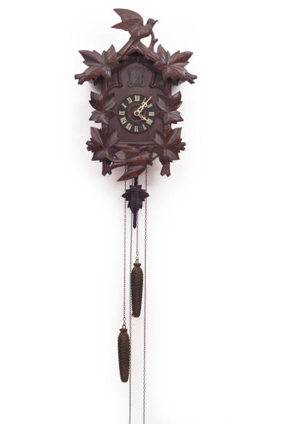 horloge coucou antique - cuckoo clock clock german culture antique photos et images de collection