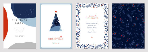 ユニバーサルクリスマスtemplates_55 - christmas holly backgrounds pattern点のイラスト素材／クリップアート素材／マンガ素材／アイコン素材