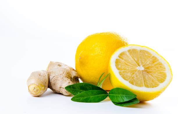 istock composition of lemon ginger and mint leaves 1355047872