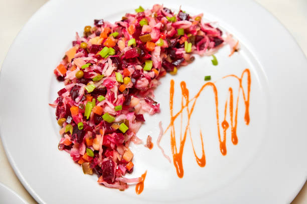 Russian New Year's dish. Vinaigrette salad