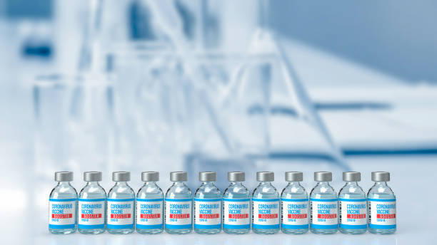 istock The vaccine booster and chart for medical  or sci concept 3d rendering 1355065008