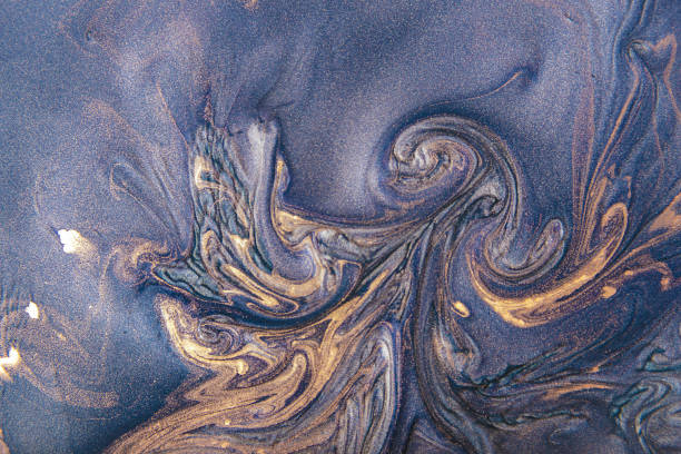 istock Alcohol ink colors translucent. Abstract multicolored marble texture background. Design wrapping paper, wallpaper. Mixing acrylic paints. Modern fluid art. Alcohol Ink Pattern. 1355066268