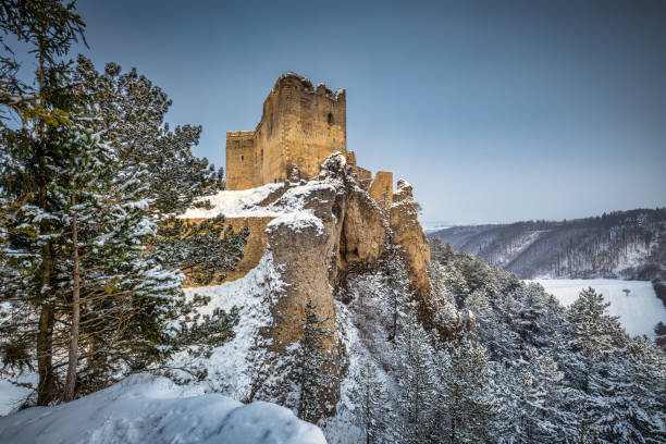 istock The medieval castle Lietava on a rocky reef. 1355067292