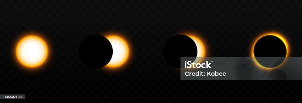 Vector Solar Eclipse Stock Illustration - Download Image Now - Solar ...