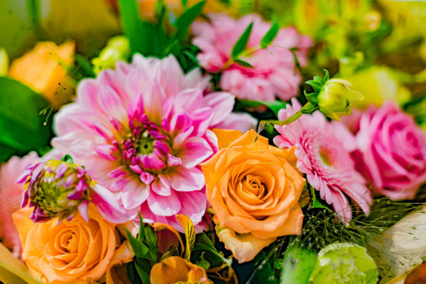 istock Fresh cut flowers in a florists 1355073143
