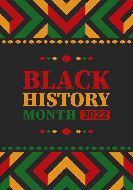 Black History Month in February. African American Culture and History. Celebrated annual in United States and Canada. In October in Great Britain. Tradition pattern. Poster, card, banner, background. Vector ornament, illustration Black History Month in February. African American Culture and History. Celebrated annual in United States and Canada. In October in Great Britain. Tradition pattern. Poster, card, banner, background. Vector ornament, illustration african pattern stock illustrations