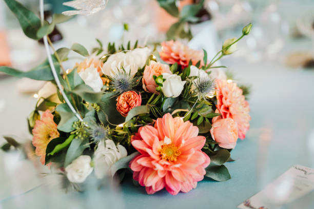 istock Fresh floral wedding decoration. 1355077562