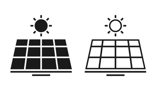 Solar panel icon. Solar panel icon. Illustration vector free logo generator stock illustrations