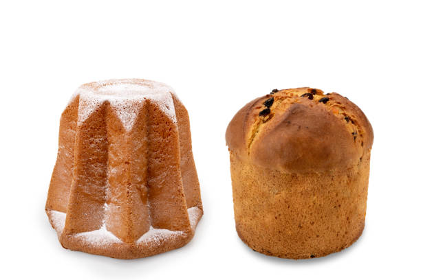 pandoro e panettone clássico - nobody baking food and drink food - fotografias e filmes do acervo