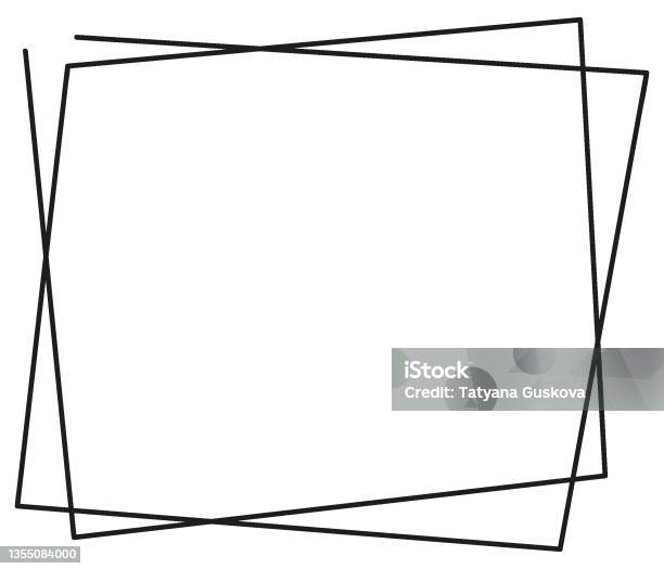 Slim Frame Vector Modern Linear Frame In A Minimalistic Style Various Shaps Of Frame ...