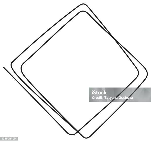 Slim Frame Vector Modern Linear Frame In A Minimalistic Style Various Shaps Of Frame ...