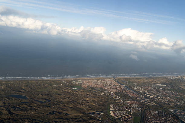 istock Amsterdam Harbor Channels roads Aerial view panorama 1355084316