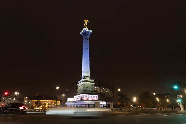istock bastille place paris night view 1355084677