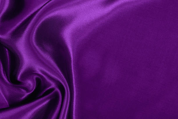 istock Purple fabric cloth texture for background and design art work, beautiful crumpled pattern of silk or linen. 1355095675
