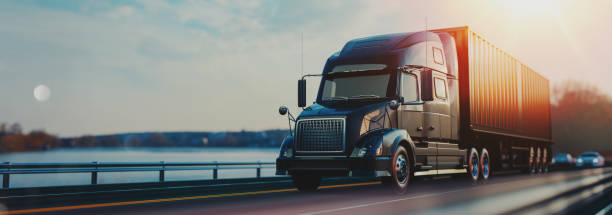 a truck going to the delivery point