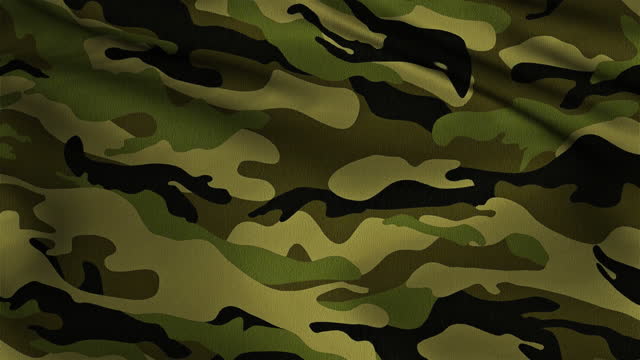 Green military pattern