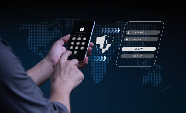 Login, User, identification information security and encryption, secure access to user's personal information, secure Internet access, cybersecurity are all terms used to describe the cyber security concept. inicio de sesión, usuario, seguridad y cifrado de la información de identificación, acceso seguro a la información personal del usuario, acceso seguro a internet, ciberseguridad son todos términos utilizados para describir el concepto de seguridad cib
