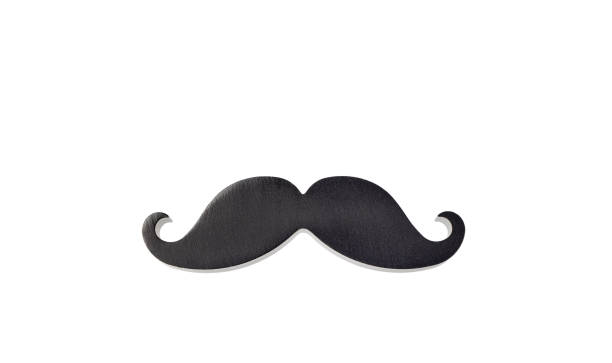 istock Prostate cancer symbol. Black mustache on a blue man's tie. 1355113913