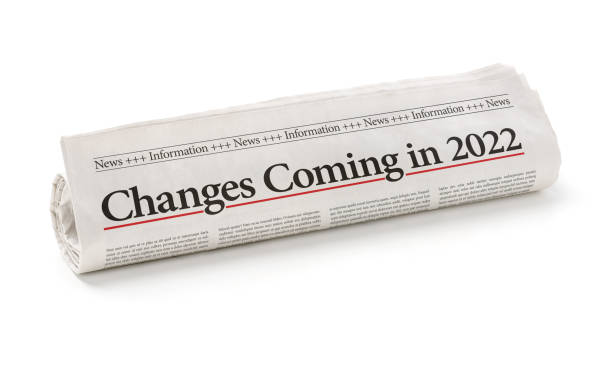 istock Rolled newspaper with the headline Changes coming in 2022 1355116057