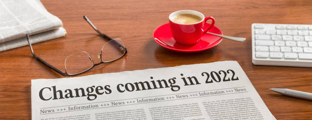 istock A newspaper on a wooden desk - Changes coming in 2022 1355116308