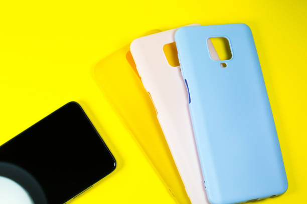 istock Different colorful silicone cases for the smartphone. Choose your style on this day. Be bright and modern. 1355117725