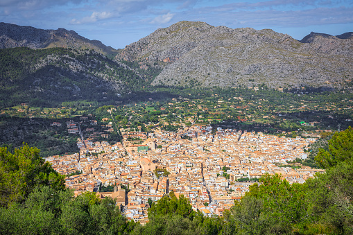 Panoramic aerial view of Granada, Andalusia.