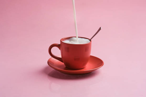 istock Red cup of milk 1355124874