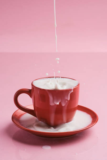 istock Red cup of milk 1355124877