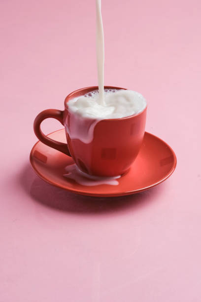 istock Red cup of milk 1355124878