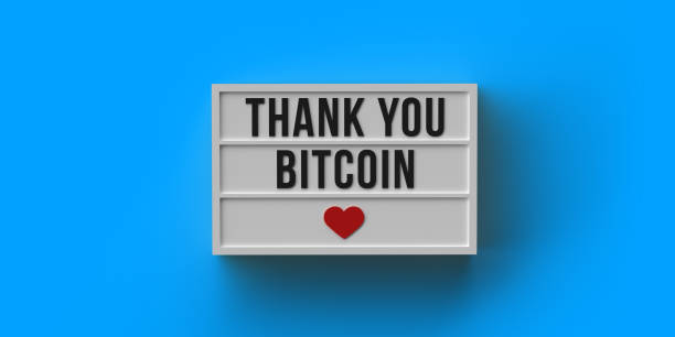 istock Thank You Bitcoin text and heart symbol on blue 1355127652