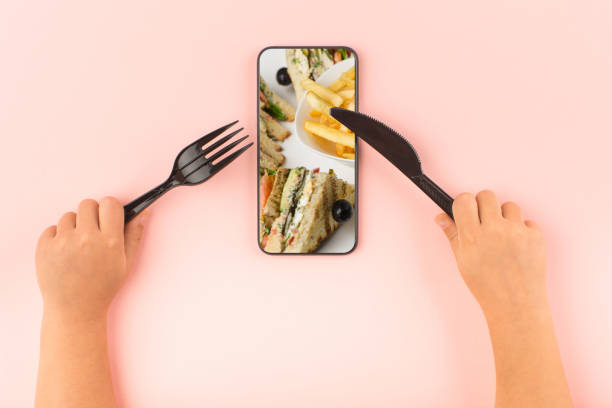 istock Online food order concept 1355140186