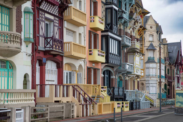 istock Architecture of old coloured houses 1355142532