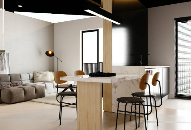 istock 3d render of living and dining room 1355146206