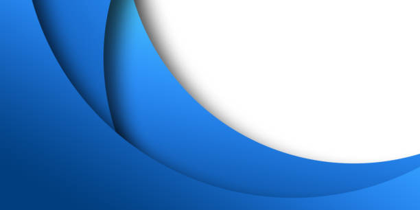 istock Modern blue abstract curve lines background for presentation design, banner, brochure, and business card 1355147525