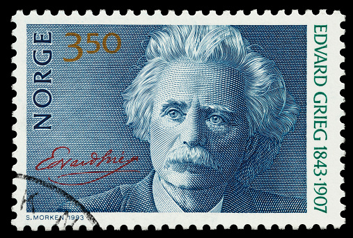 Norwegian musician Edvard stamp