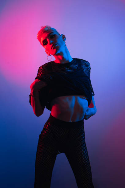 istock Male LGBT model in Creative Lighting 1355177241