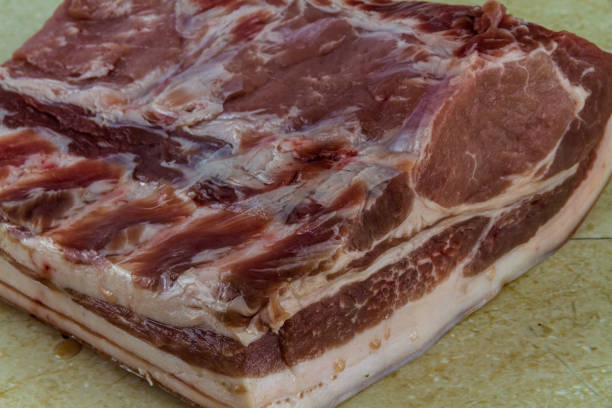 istock Pork loin of back joint. 1355178173