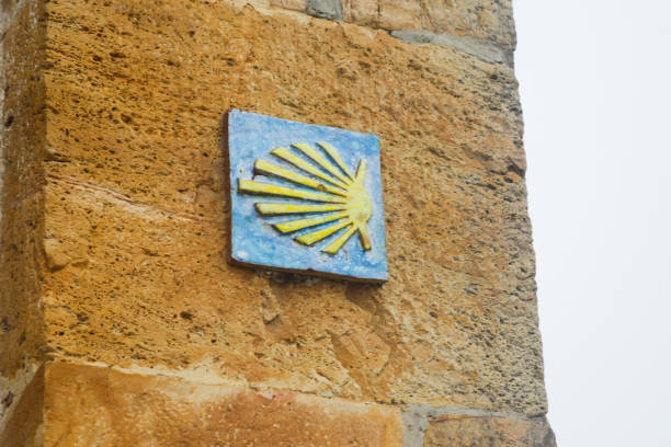 istock Signpost tile on the wall of the chapel 1355185620