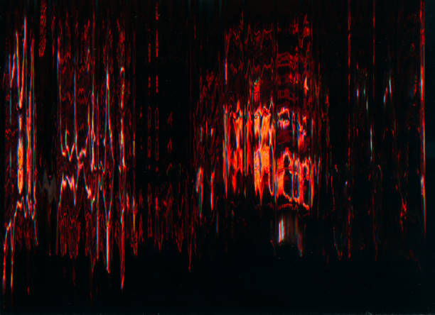 istock glitch noise overlay color distortion red black 1355188930