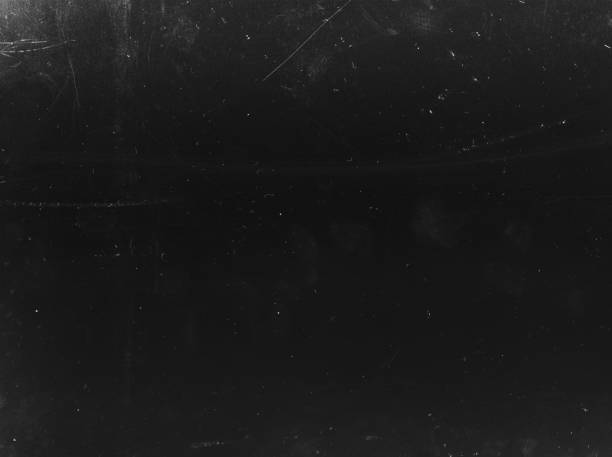 superposición grunge polvo textura de arañazo negro blanco - polvo fotos fotografías e imágenes de stock